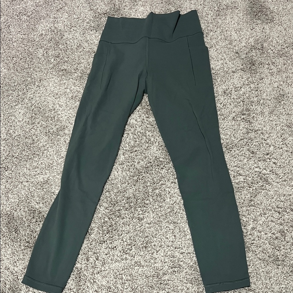 High-Waisted Green Athleta Leggings